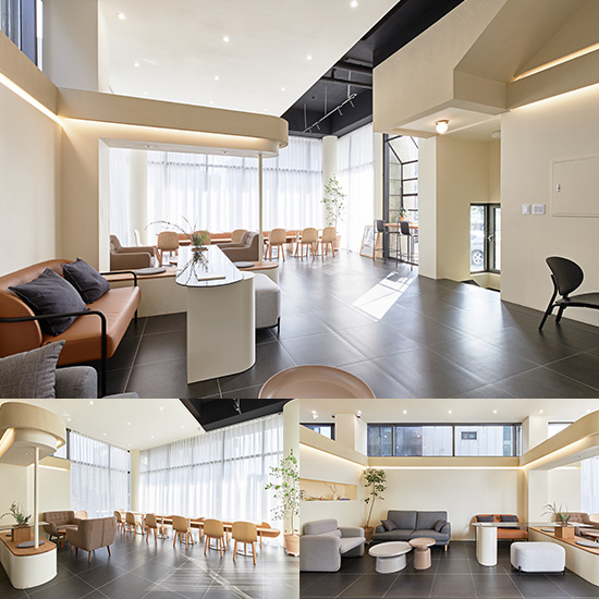 明亮的现代咖啡厅，32 平米打造舒适氛围-1