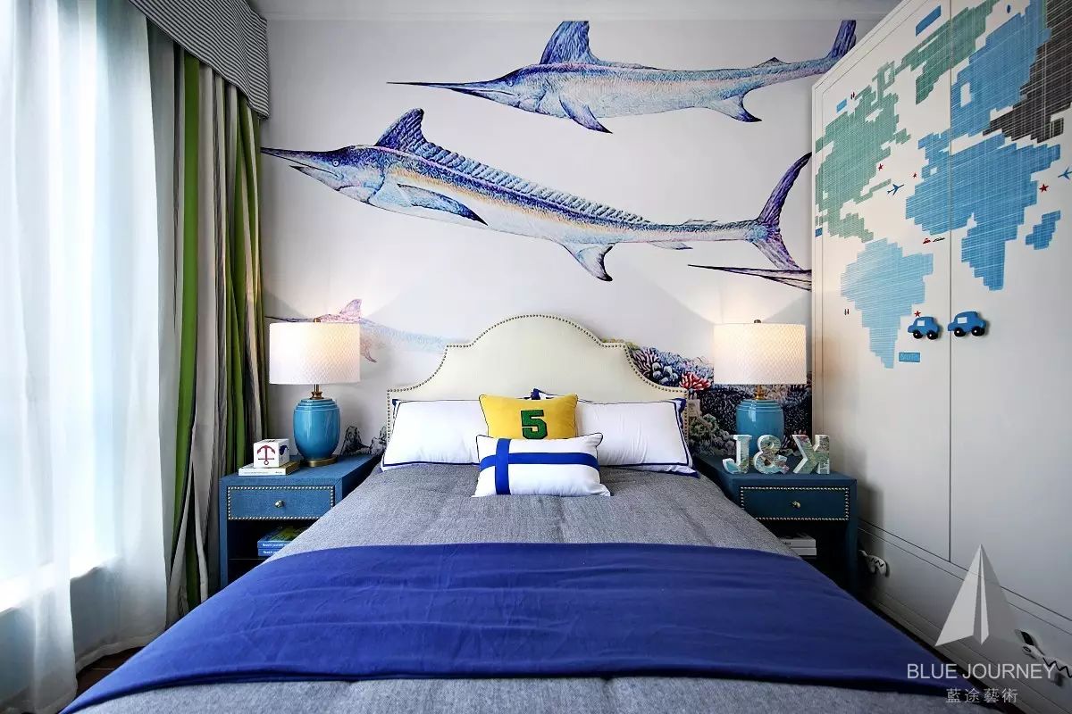 【軟裝設計】藍途新作 | 惠東小徑海岸城花園一期东南亚风格別墅樣板房-45