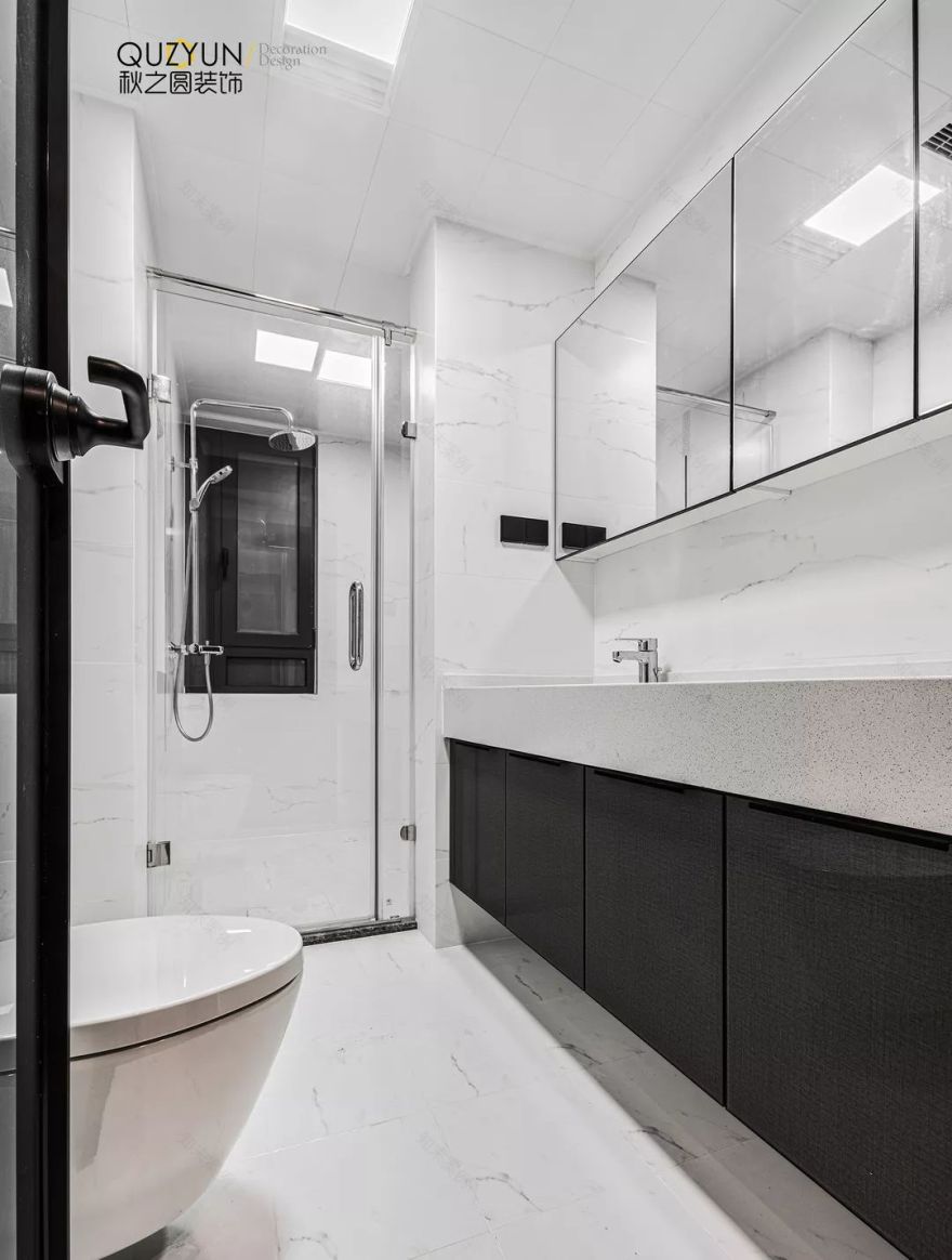 现代弘阳上城 130㎡家居设计,流动与静谧的完美融合-44