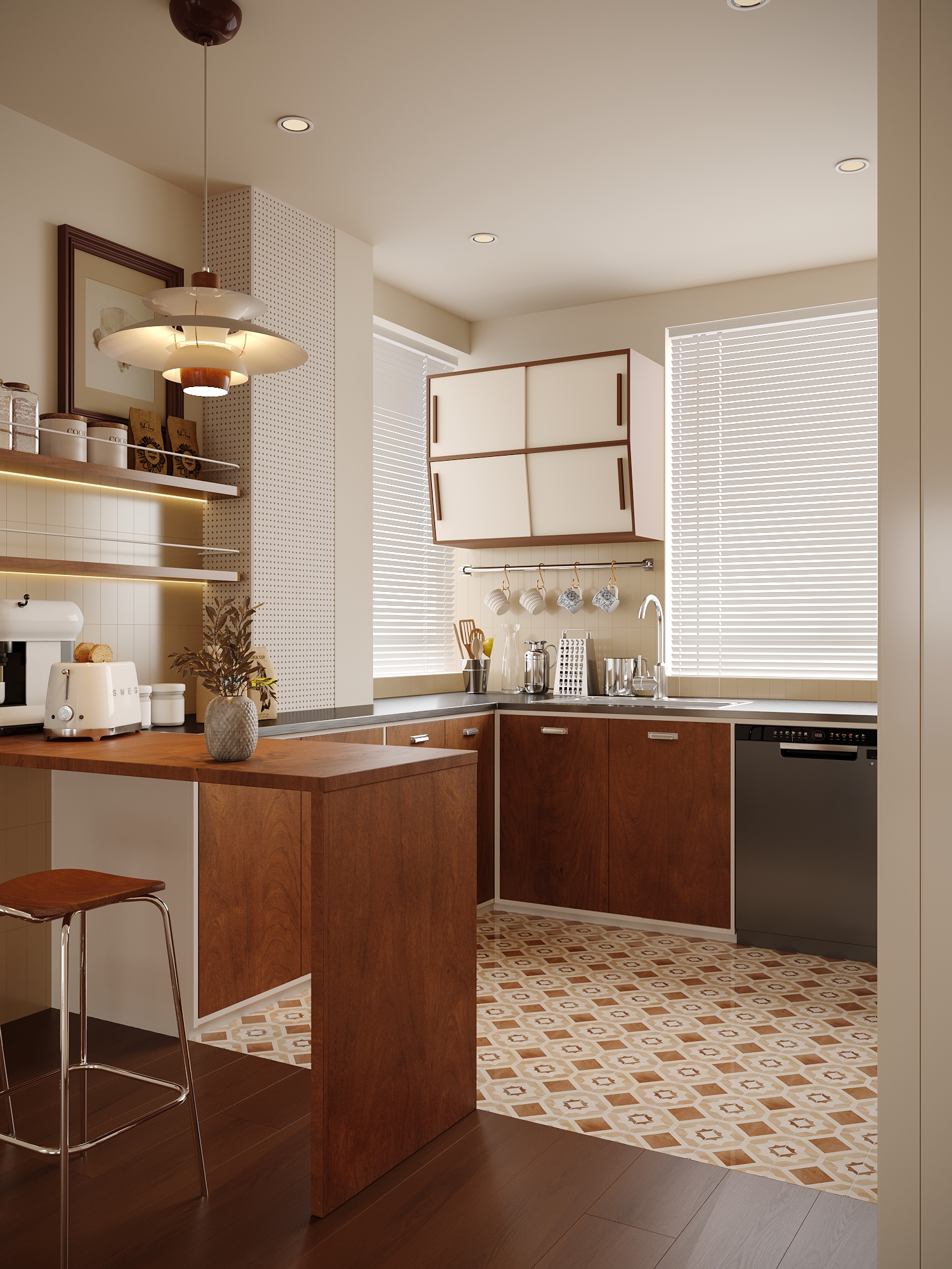 余阳视觉 · 韩式中古风客餐厅-5