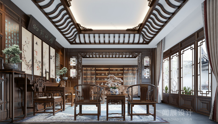 天津桃李春风丨中国天津丨闻展空间设计-0