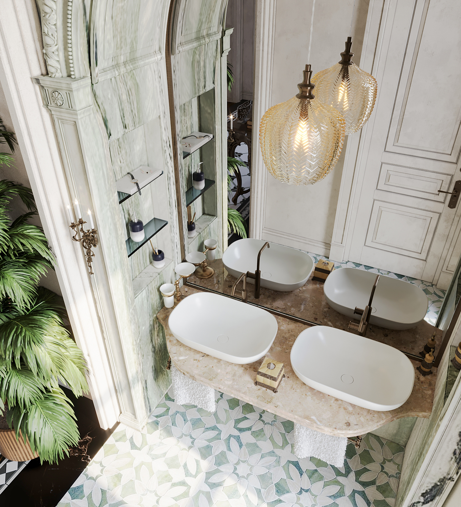 法式复古别墅设计丨沙特阿拉伯-12