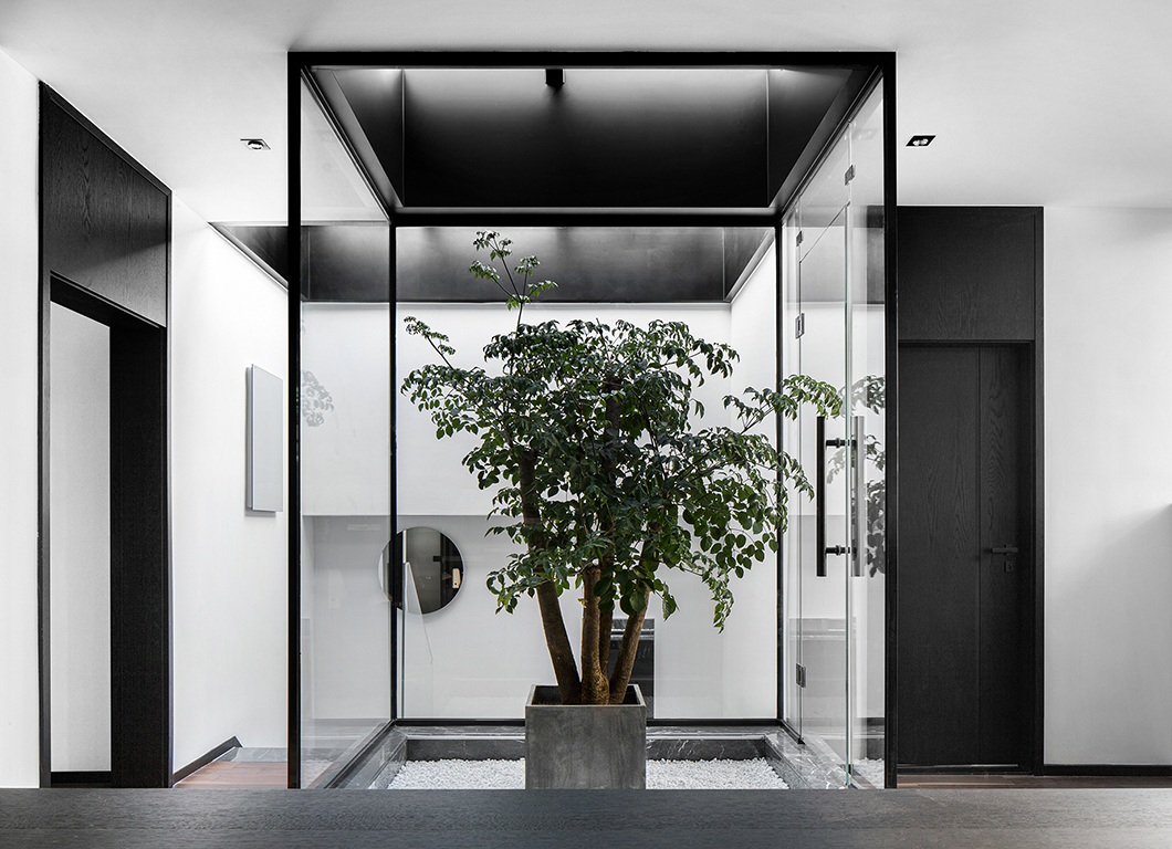 长沙 255㎡极简别墅，黑白灰演绎空间气质-52