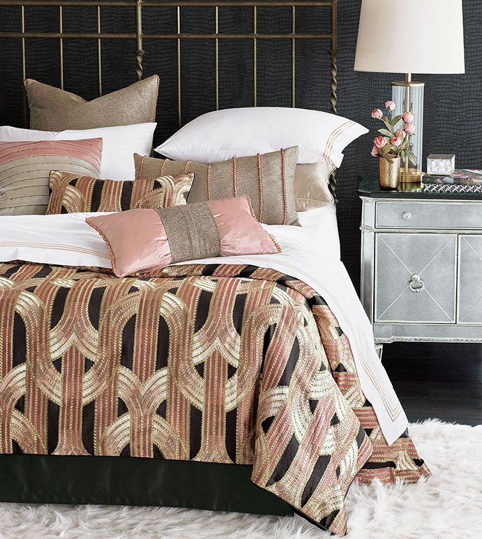 Art Deco 风格床品及枕头设计-4