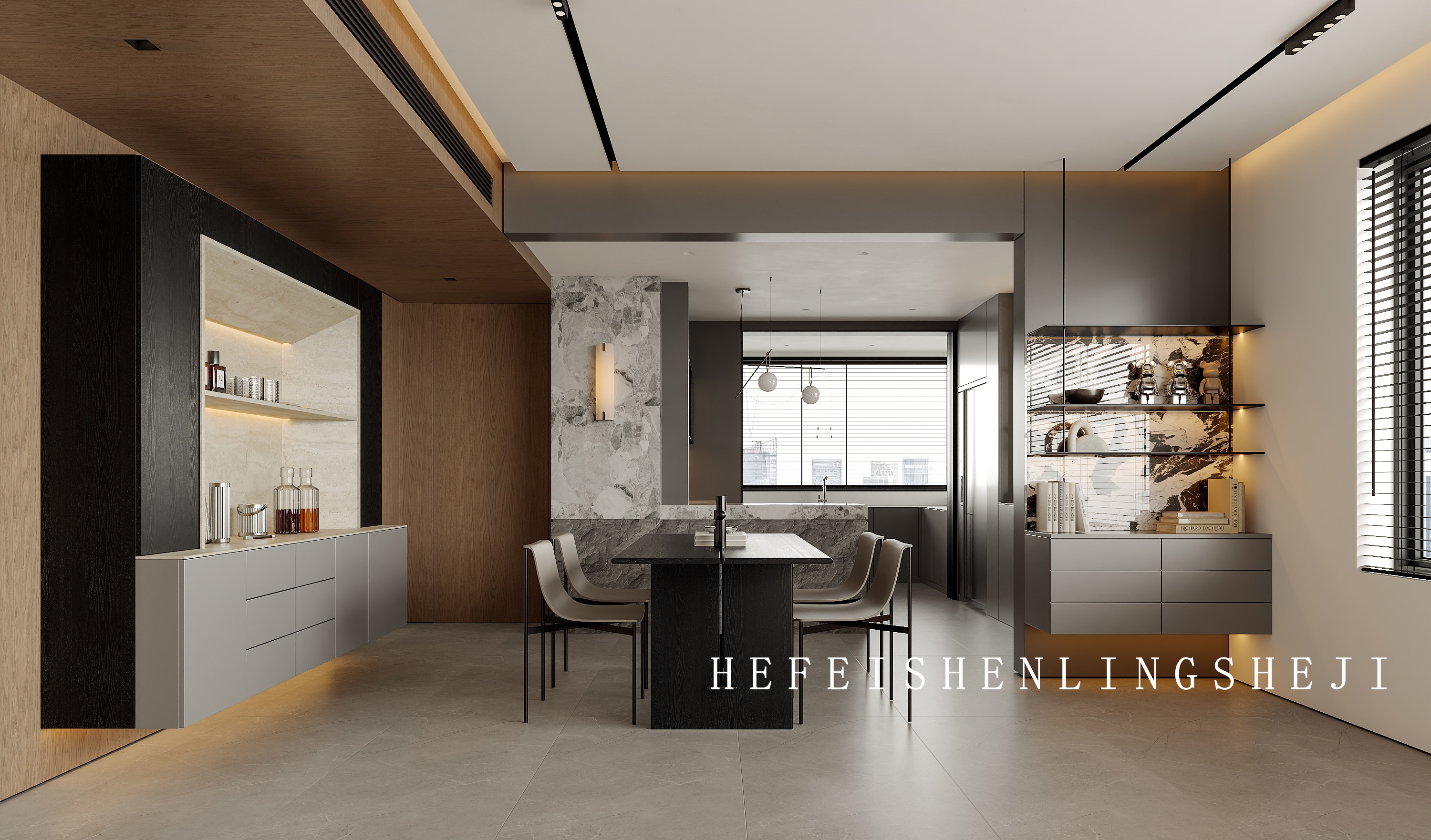 置地栢悦轩 185㎡意式经典大平层设计丨中国合肥丨深零设计-12