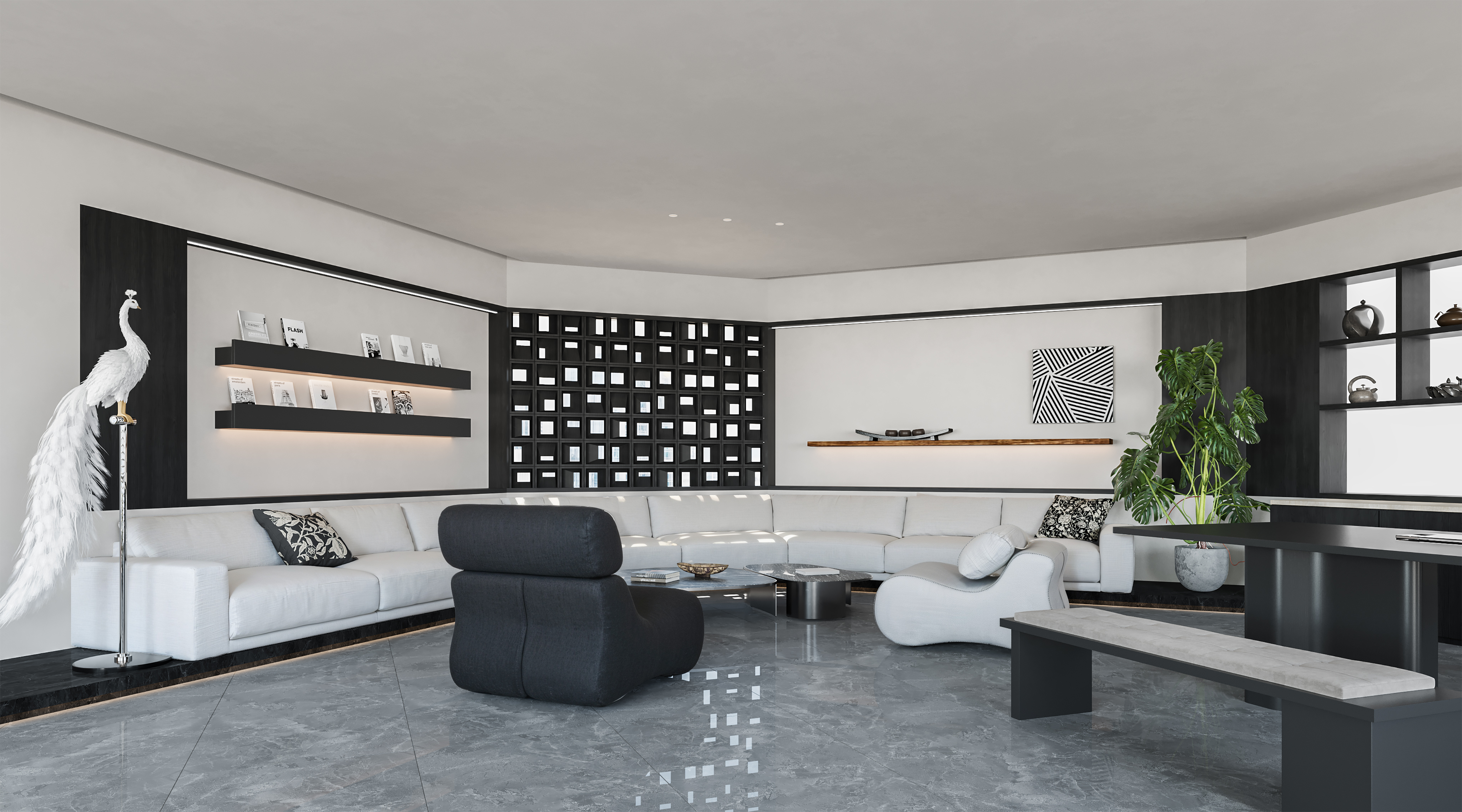 138平方大平层——现代设计长沙佐尚-5