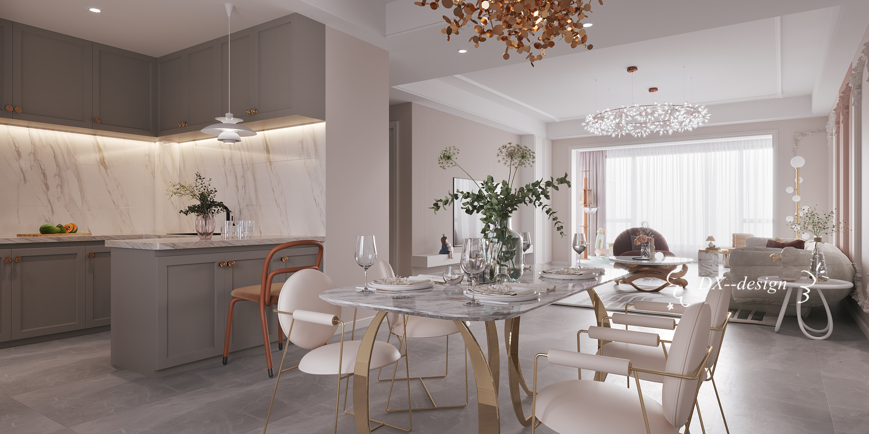 法式轻奢浪漫室内设计-4