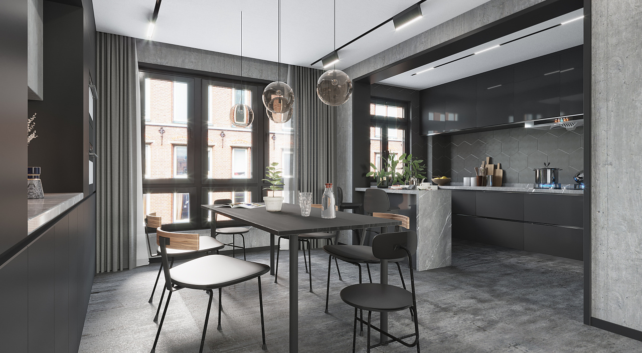 现代暗黑系空间设计 | 刚柔并济的隐秘魅力-7