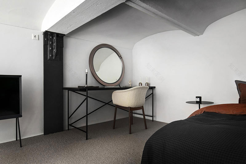 斯德哥尔摩 40 平米时尚阁楼,干花装点温馨空间-19