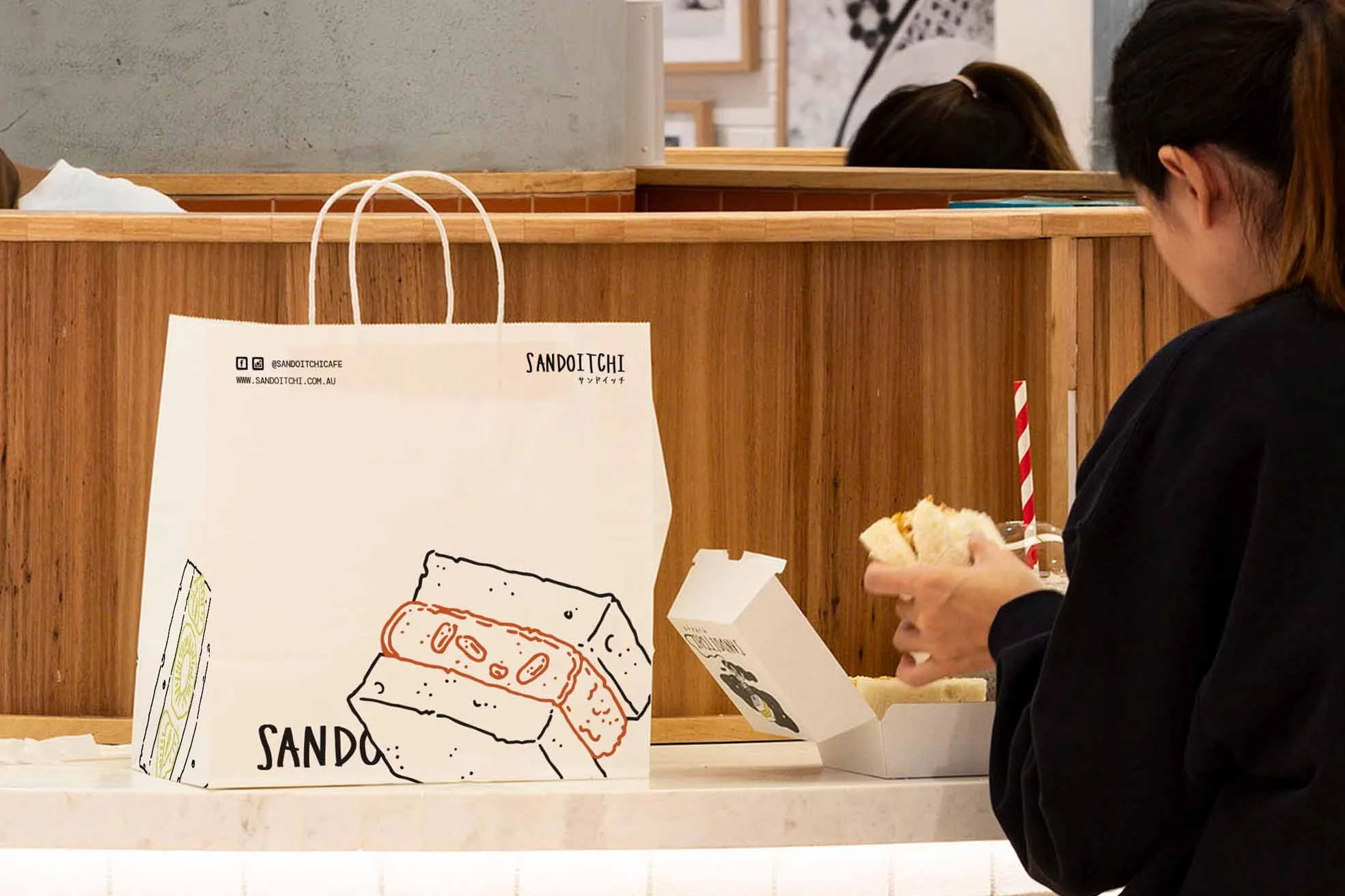 Sandoitchi日本咖啡馆品牌重塑及门店设计丨澳大利亚悉尼丨Vie Studio-10