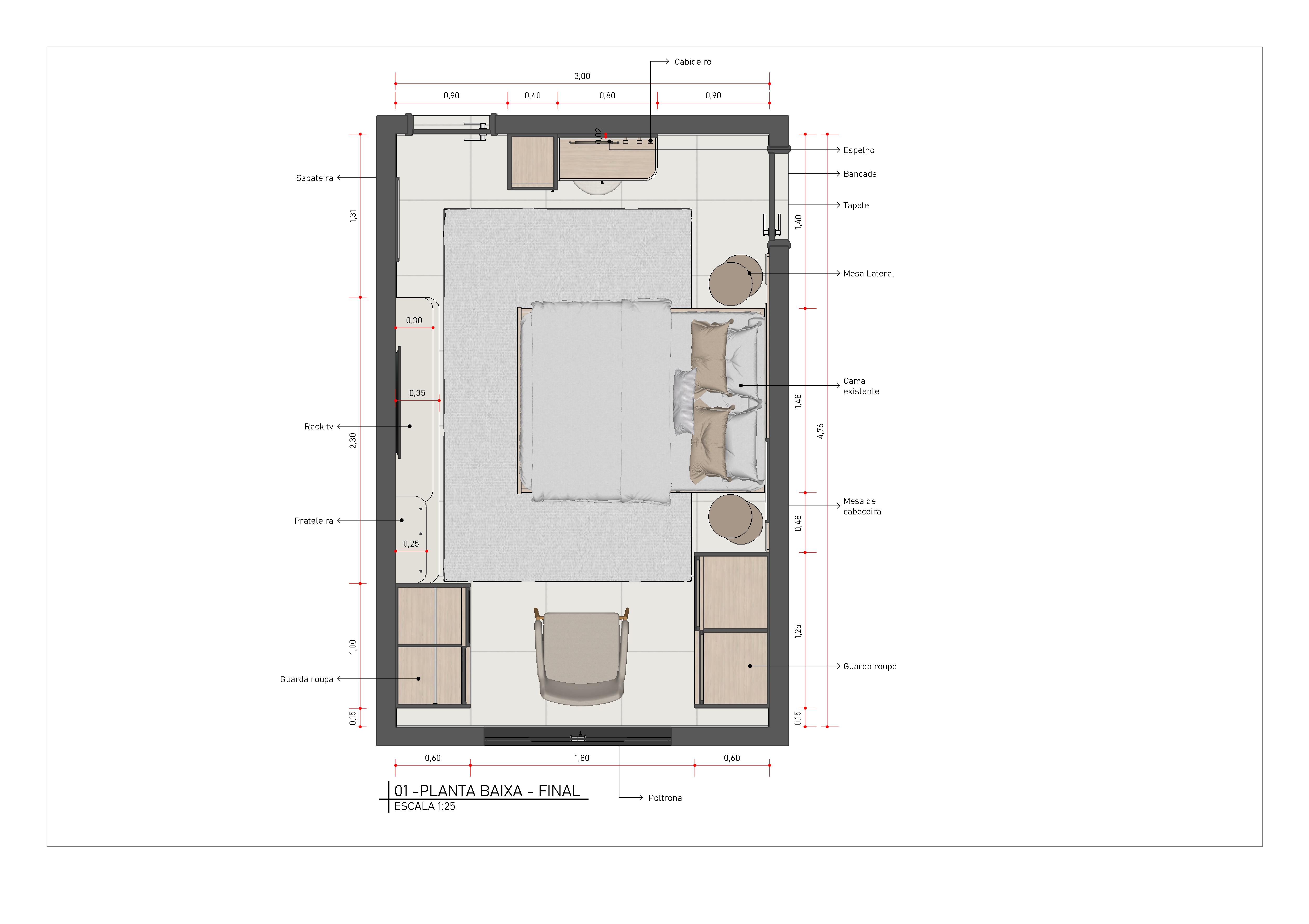 Quarto de Casal 卧室设计-0