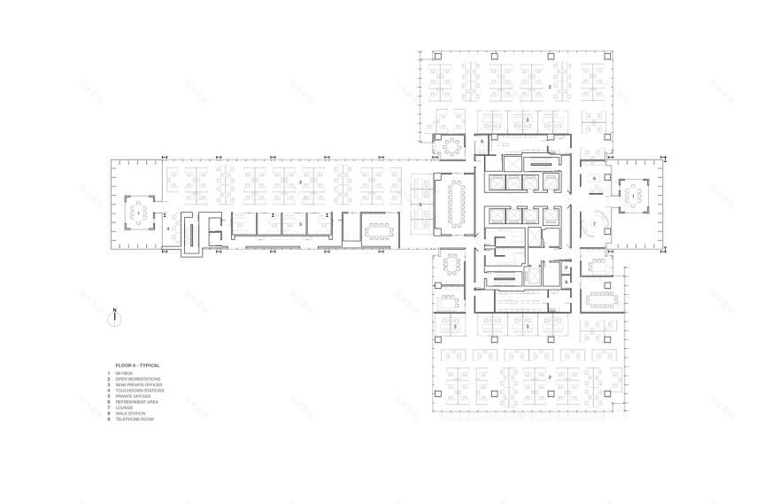 温哥华 TELUS 总部 | 现代办公空间的绿色与艺术融合-61