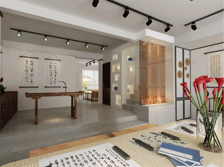 山水画卷新中式生活 · 俊城御墅 280㎡联排别墅设计丨梵高国际-2