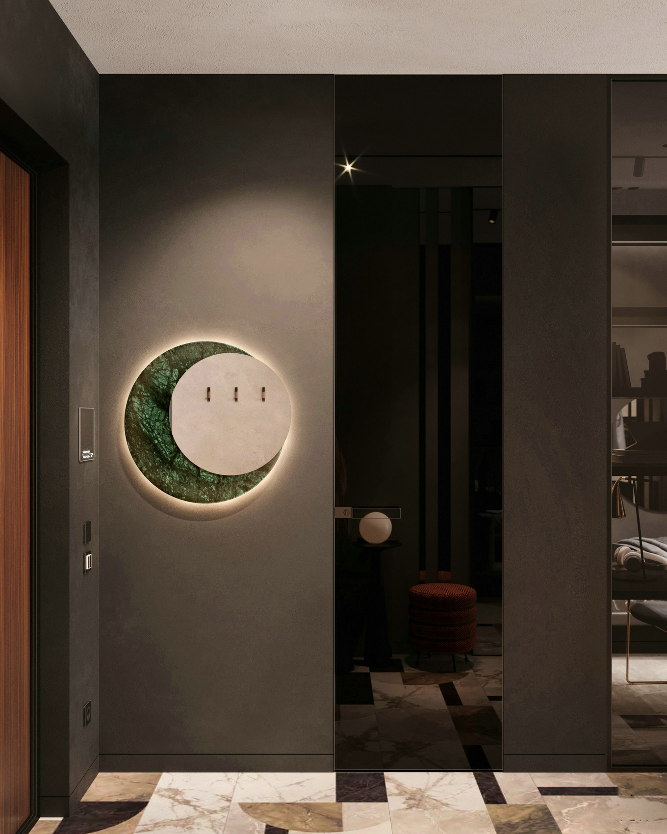 52㎡橙色温馨一居室，质感生活的设计亮点-9