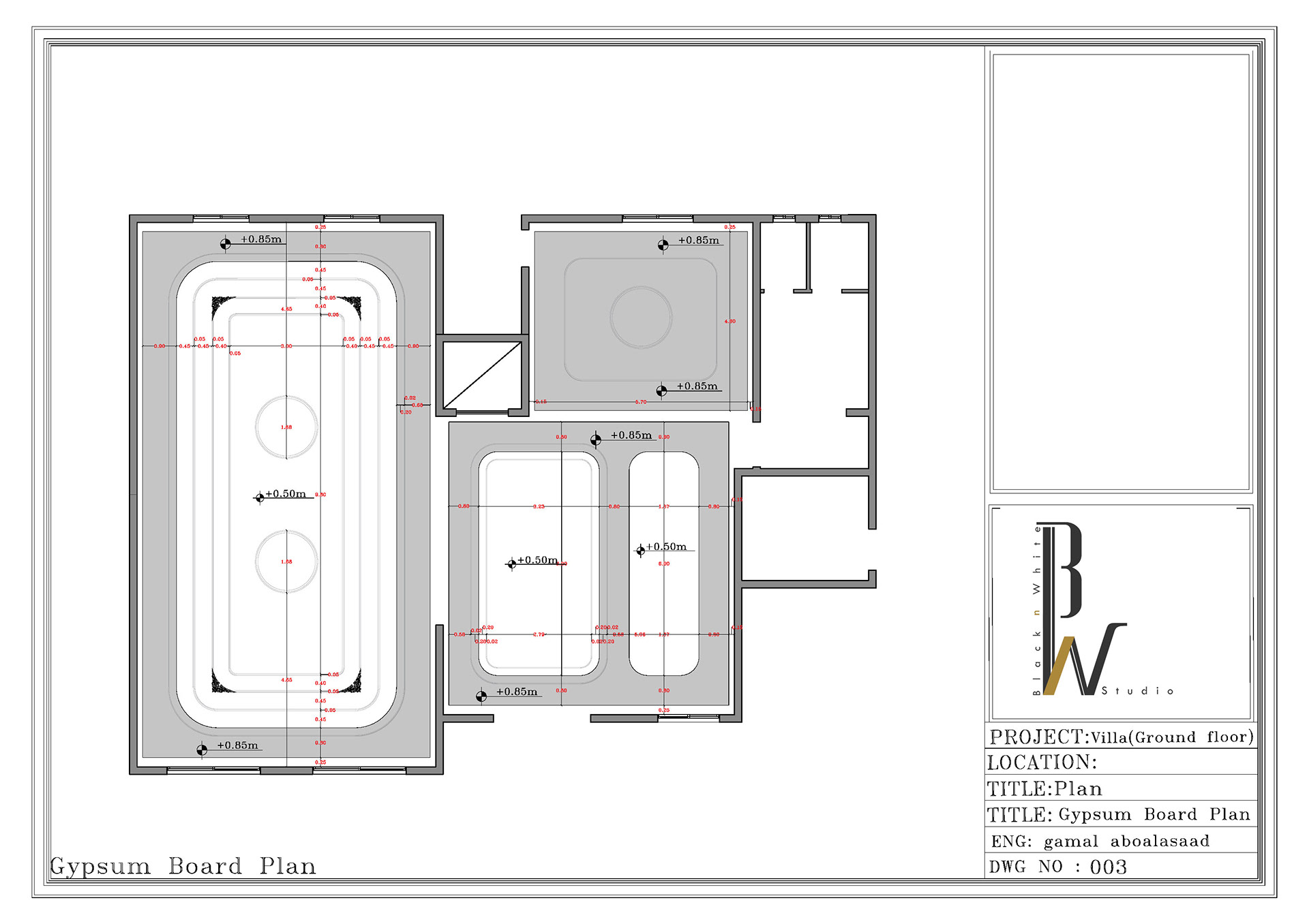别墅室内设计  首层丨Black N White studio-13