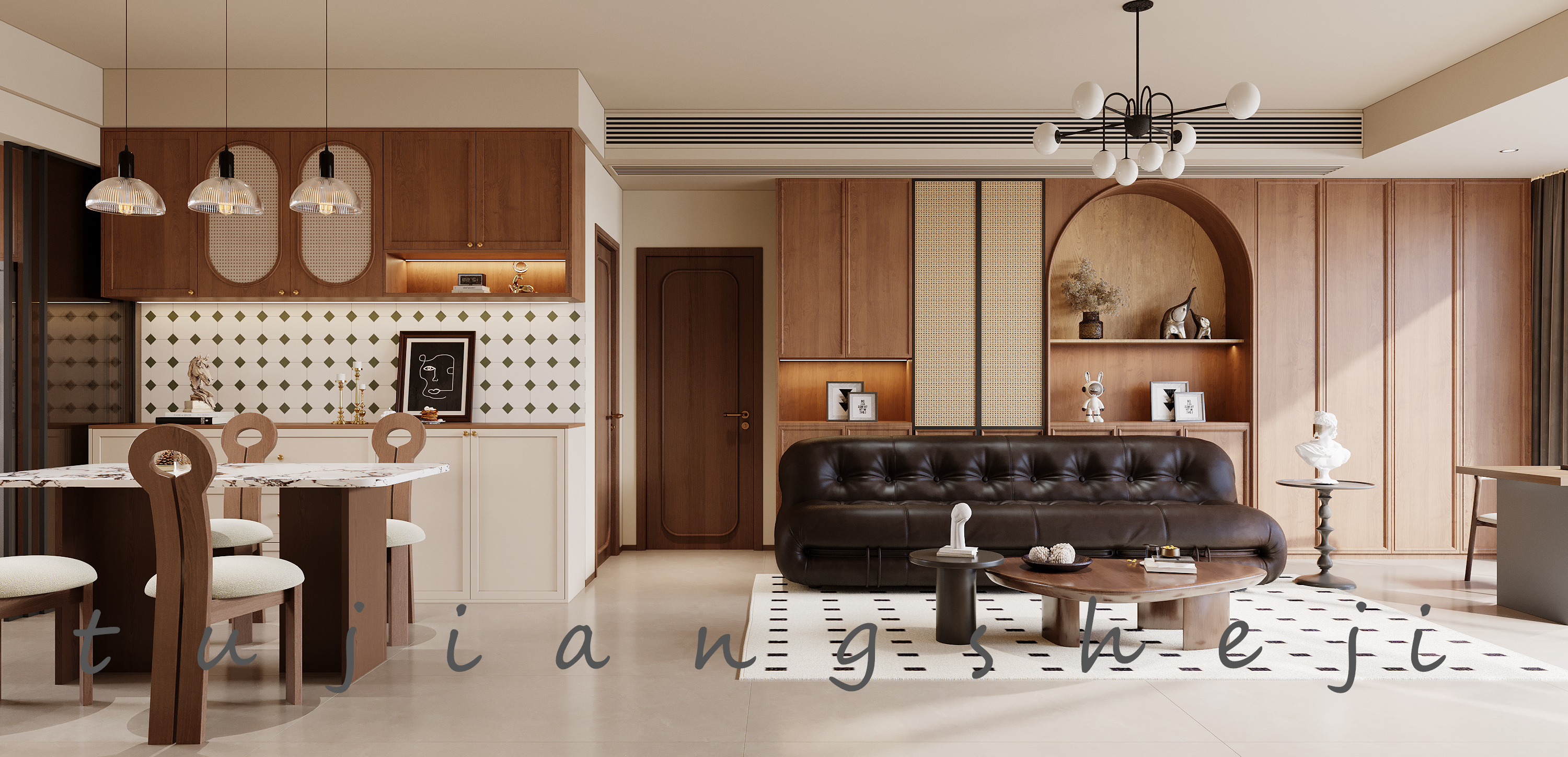 家居界的复古潮流|中古风设计，让家充满故事感-7