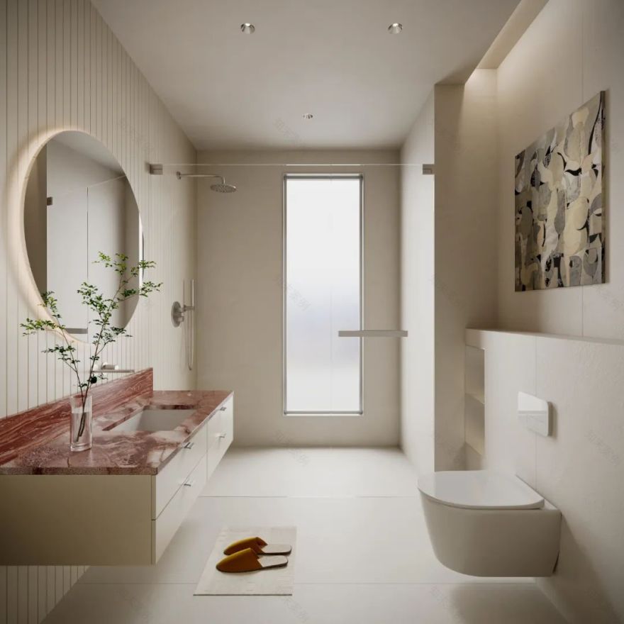 蓝色钱江大平层私宅设计丨中国杭州丨OTL本体建筑空间设计-31