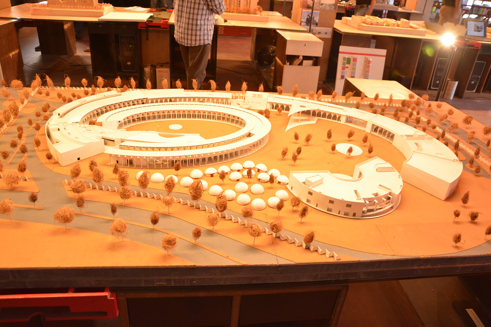 印度红拱螺旋城市市集-Avadh Shilpgram / Archohm Consults-85