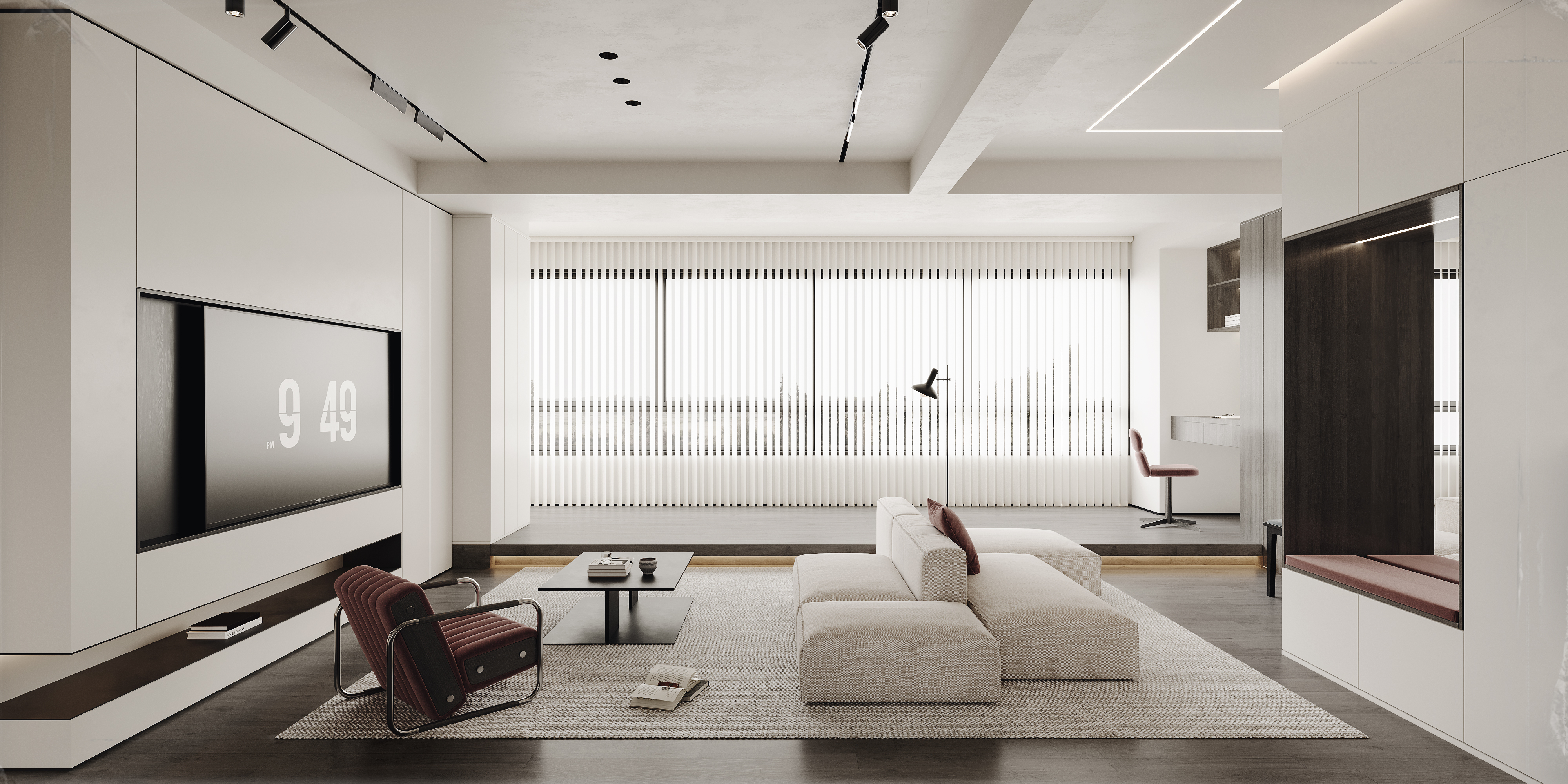 现代客餐厅效果图-0