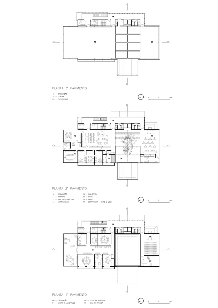 巴西 Shalom 社区中心·混凝土巨石构建的和谐空间-31