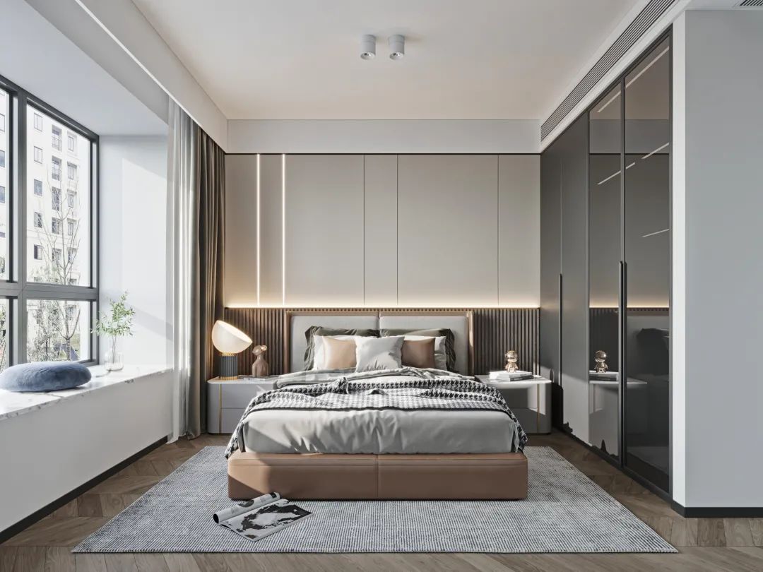 万达天玺现代轻奢住宅丨中国西安丨西安.大小空间设计-19