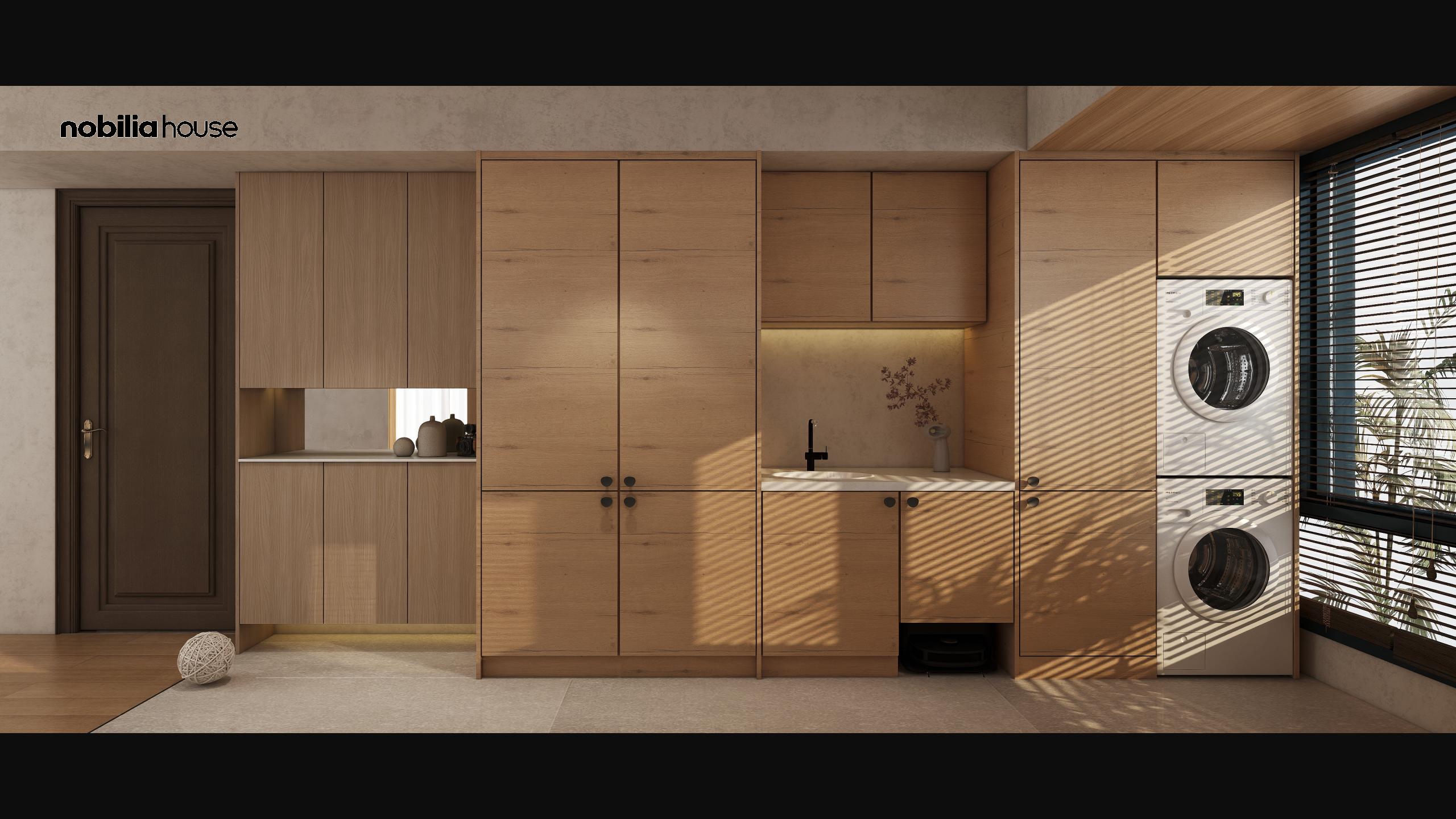 【室内设计】中古风格的餐厨空间一组-5