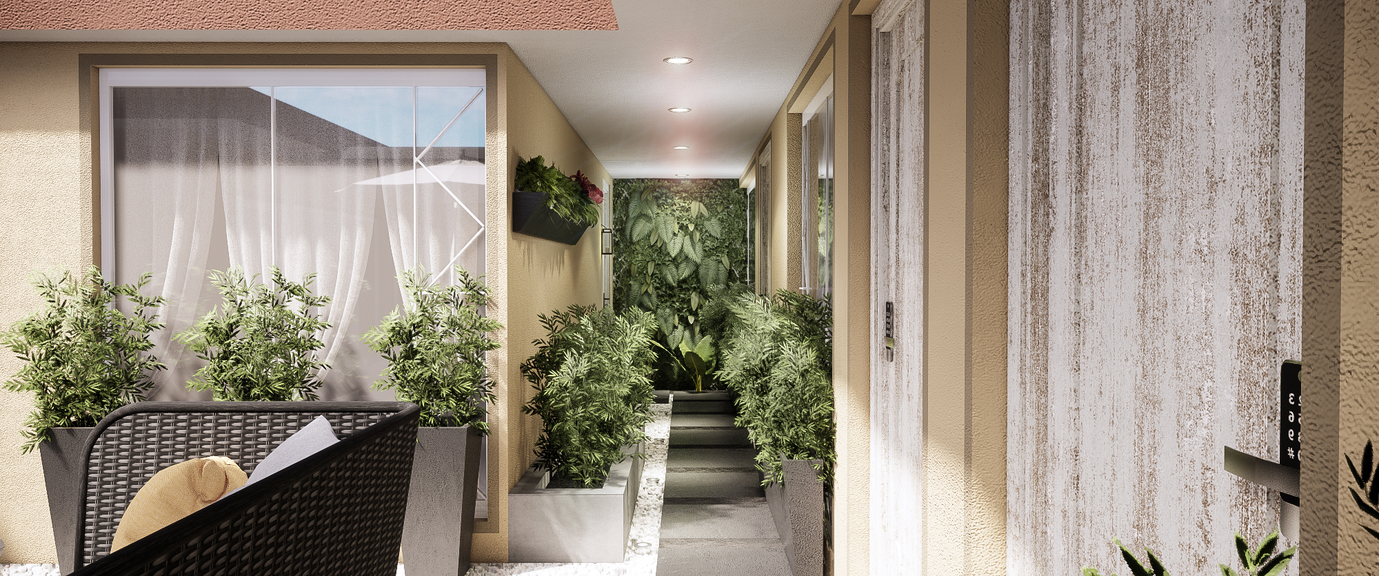 Diseño Patio Central - Marbore Hotel Spa-6