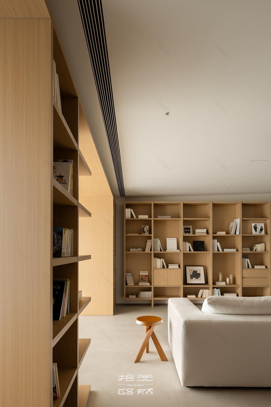 把图书馆搬进客厅,装得下书籍也盛满了陪伴 · 拾光悠然设计-10