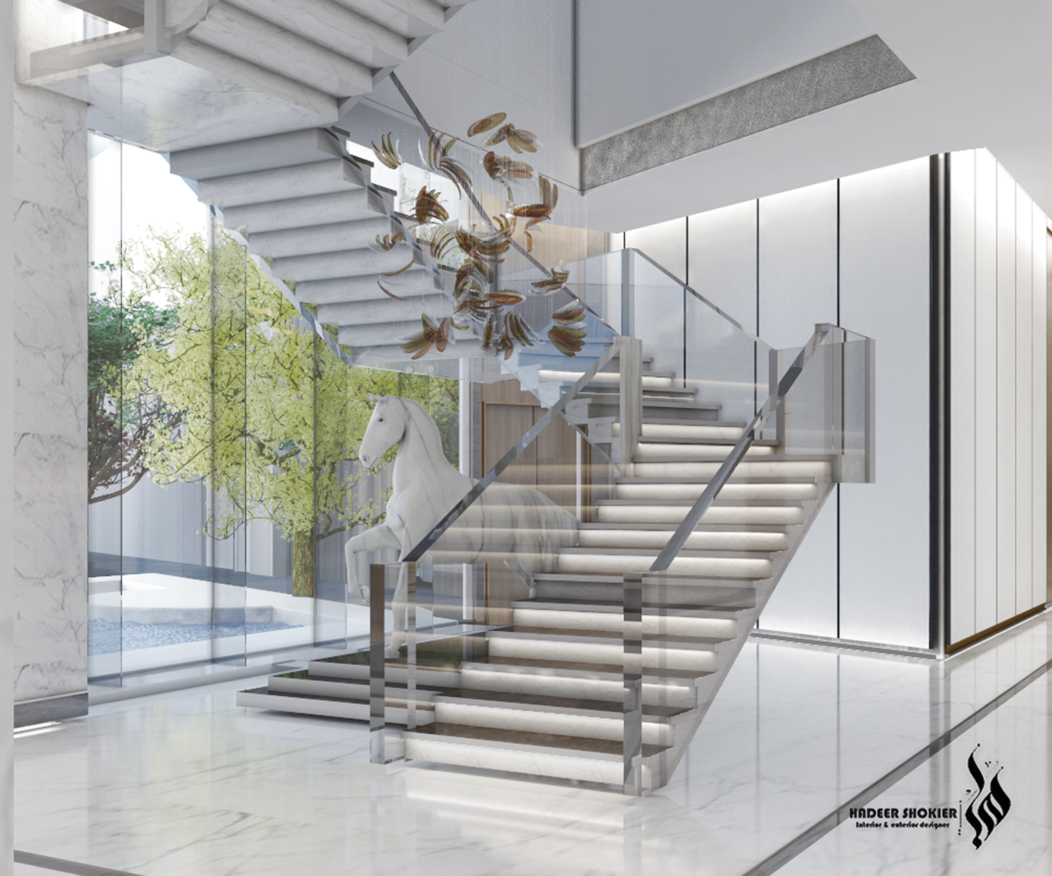 酒店前台设计丨Hadeer Essam Shokier-12