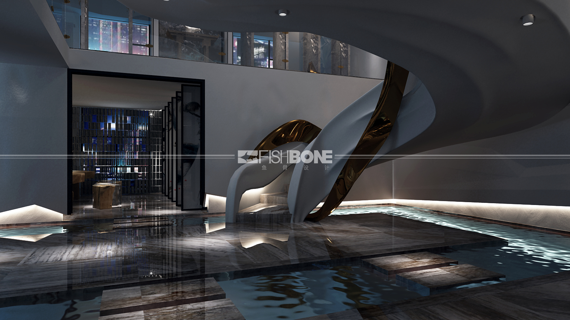 北京安雅达艺术馆丨中国北京丨鱼骨设计-9