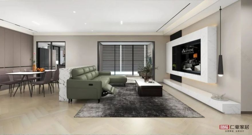 仁豪全案No.09 | 177㎡意式极简四室两厅《朝阳无限》,高级有品位的质感生活!-23