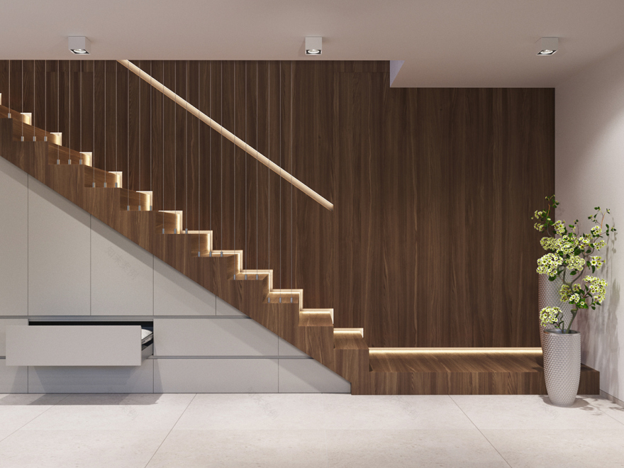 现代别墅设计与室内 LED 灯的完美结合-8