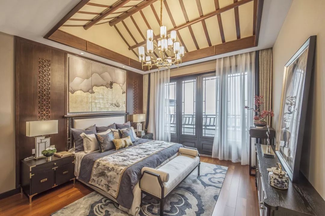 德清蓝城观云小镇 Y 户型样板房 | 新旧融合的中式美学空间-26