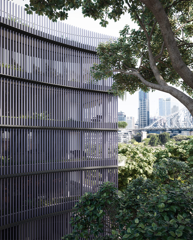 布里斯班河畔的扇贝形住宅 · Moray House 的精致设计丨澳大利亚布里斯班丨Bureau Proberts-14