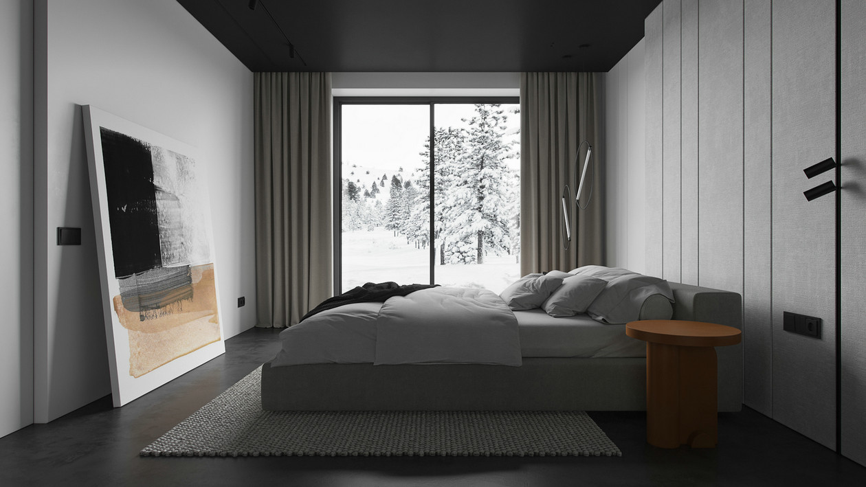 100㎡高级灰色系公寓设计 超高级的质感！-6