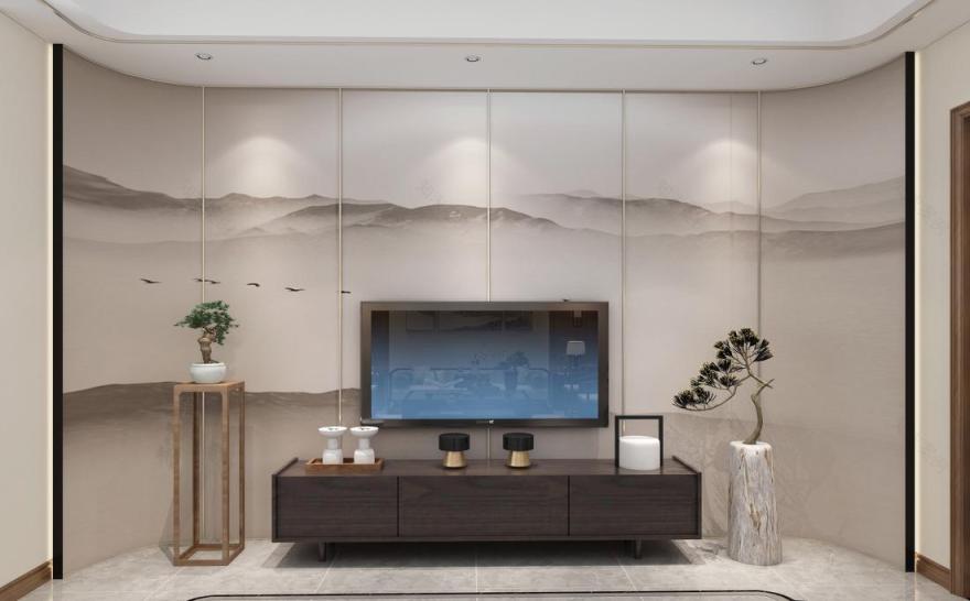 佳泰雅园新中式平层设计-4