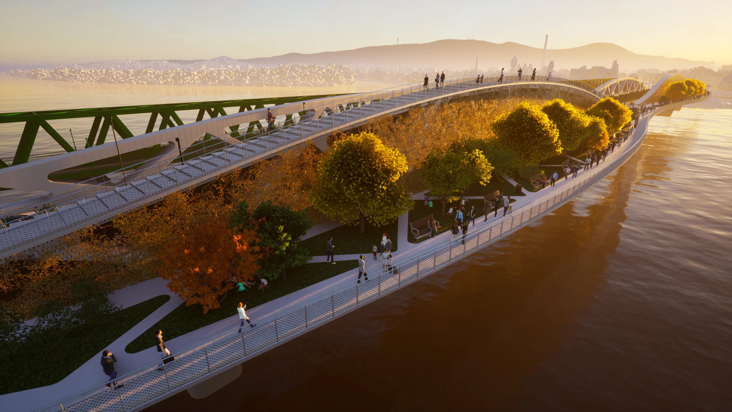 Chameleon 城市桥梁丨匈牙利布达佩斯-42