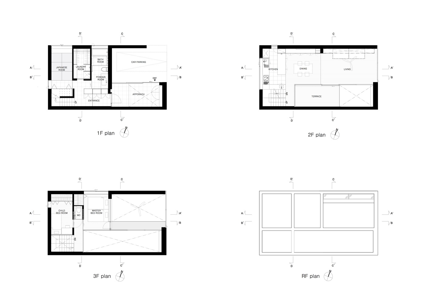 东京老城区的度假村式庭院住宅-38