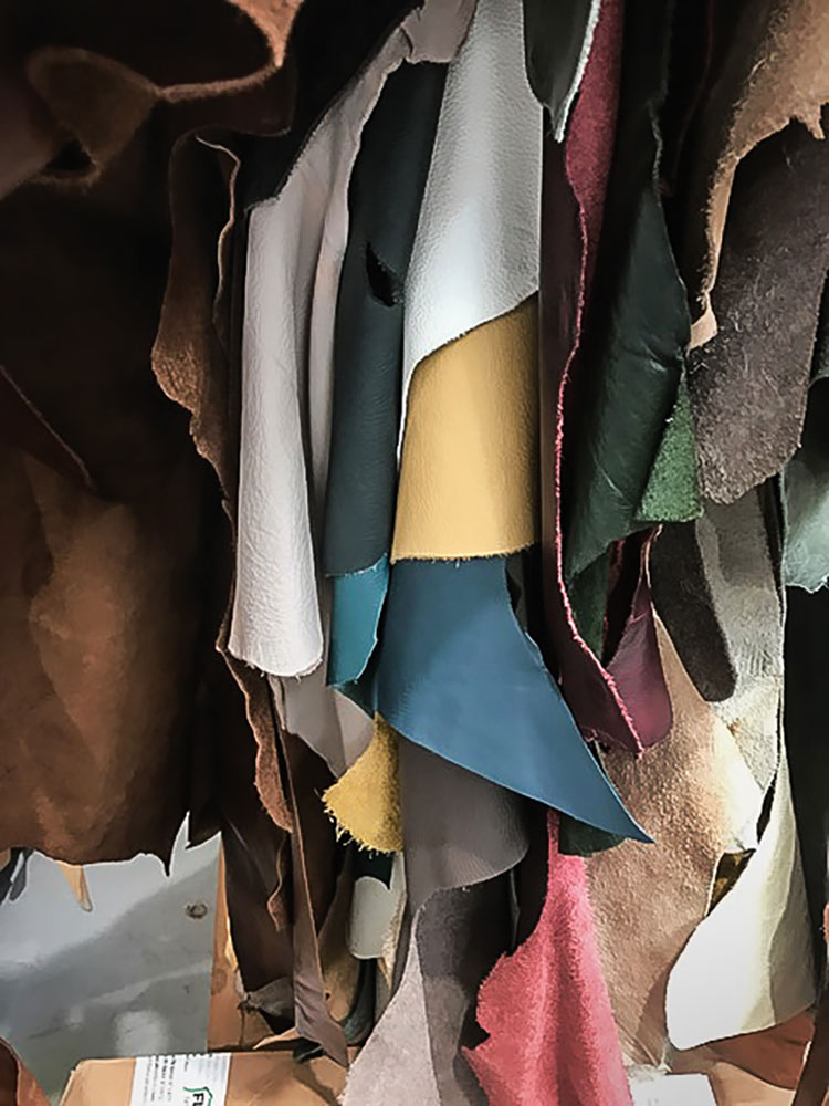 Patchwork Leather Bedhead - B.E Architecture-1