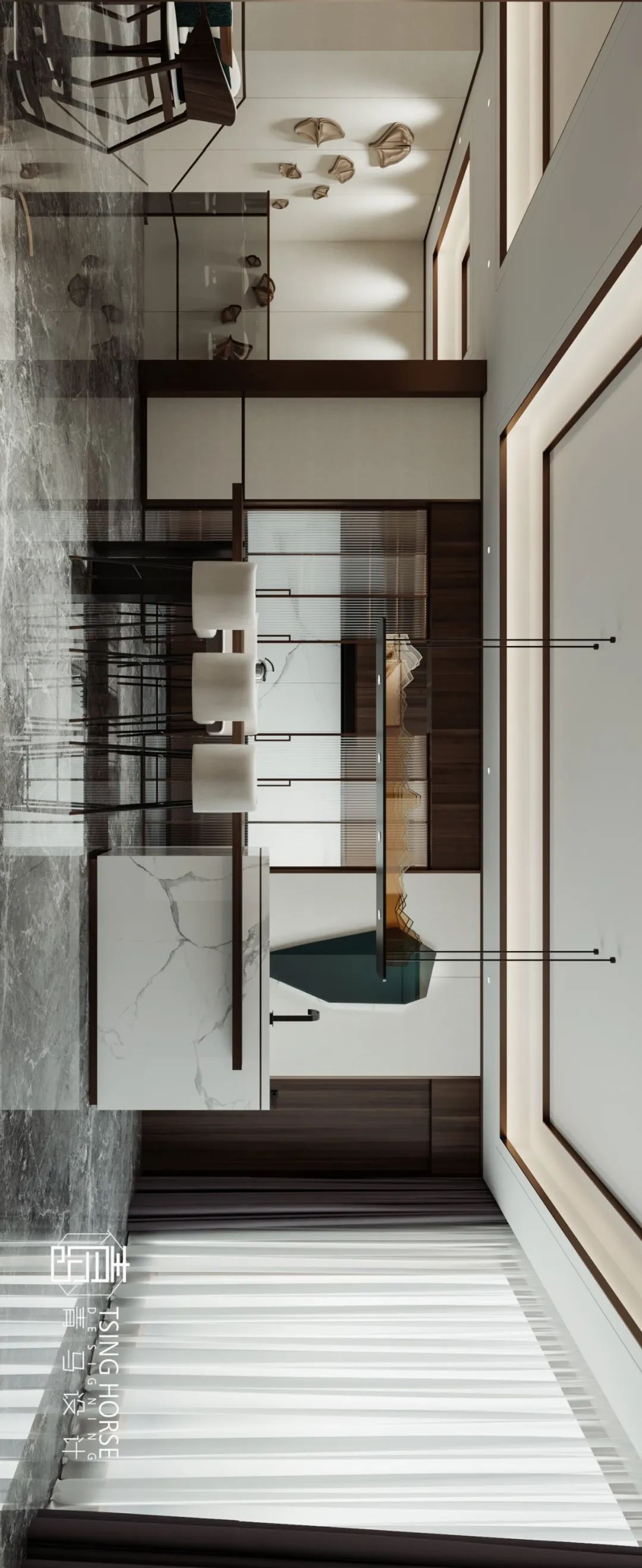 轻奢新中式，打造 600㎡动静分离的理想生活-40