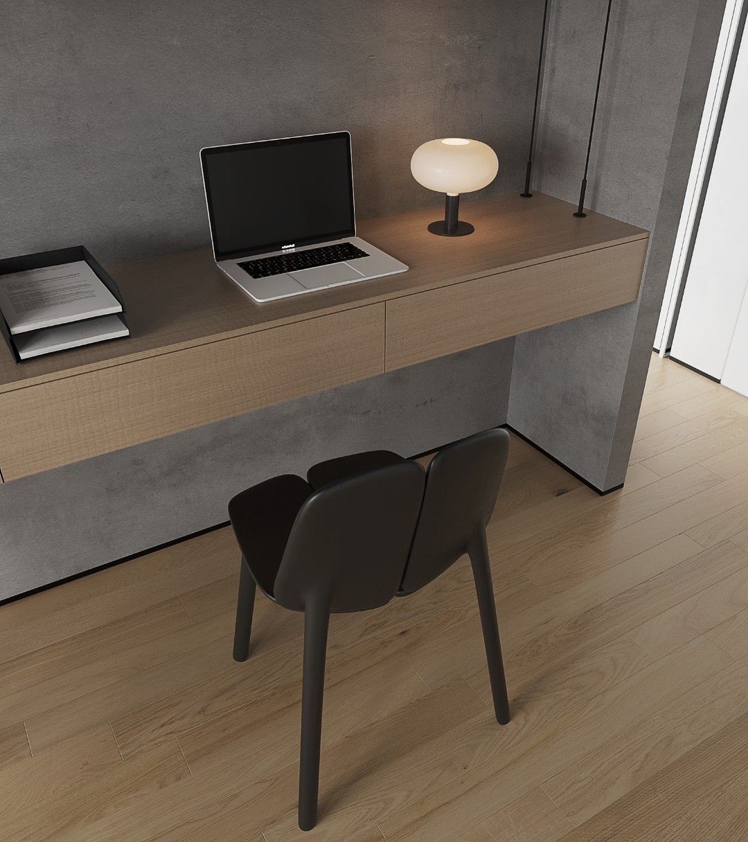 现代灰白空间设计-6