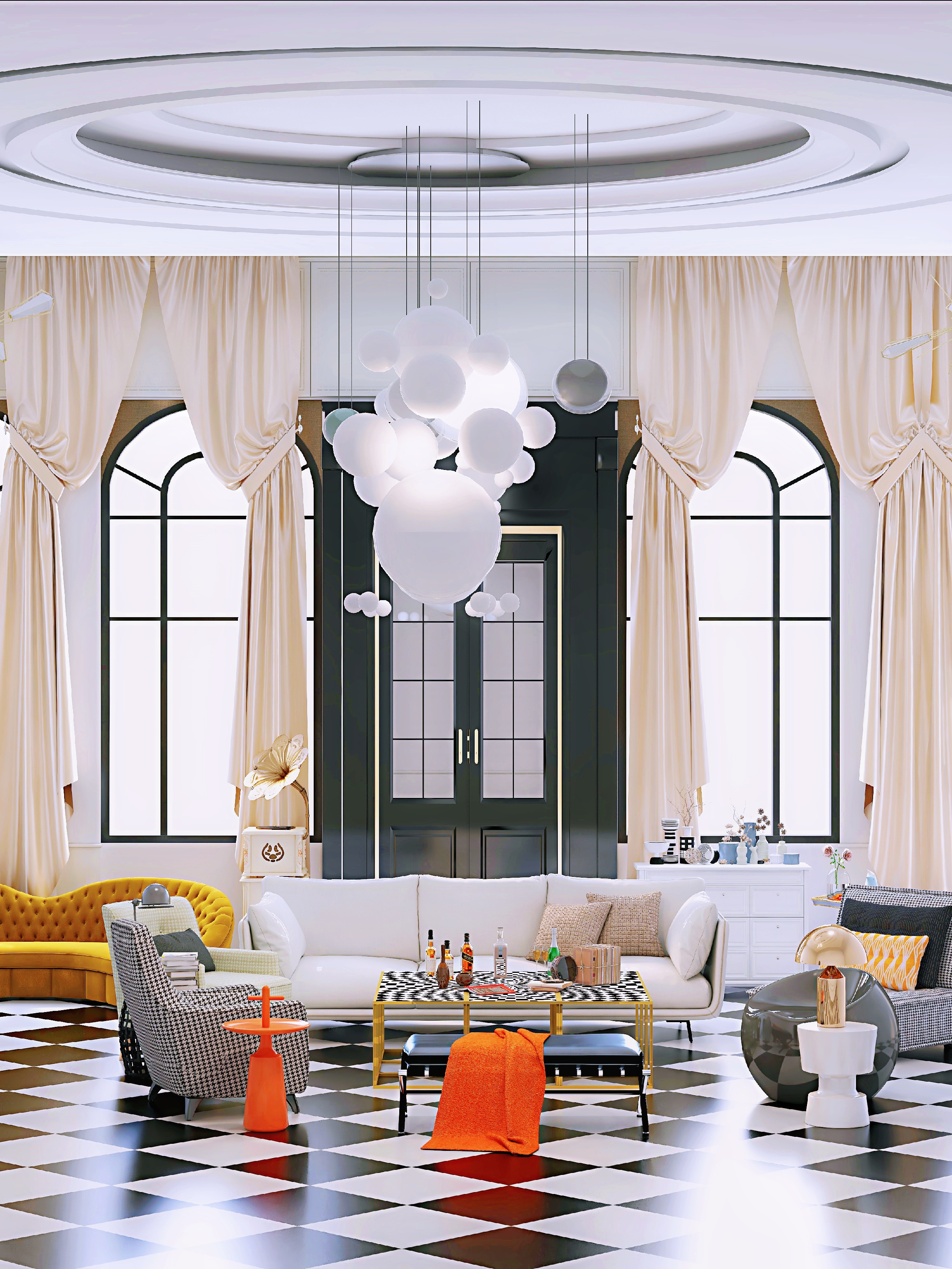 黑白调的温馨儿童房设计-7