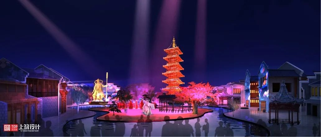 庐山西海柘林老镇美食文创园丨中国九江丨上筑国际照明设计(深圳)有限公司-16