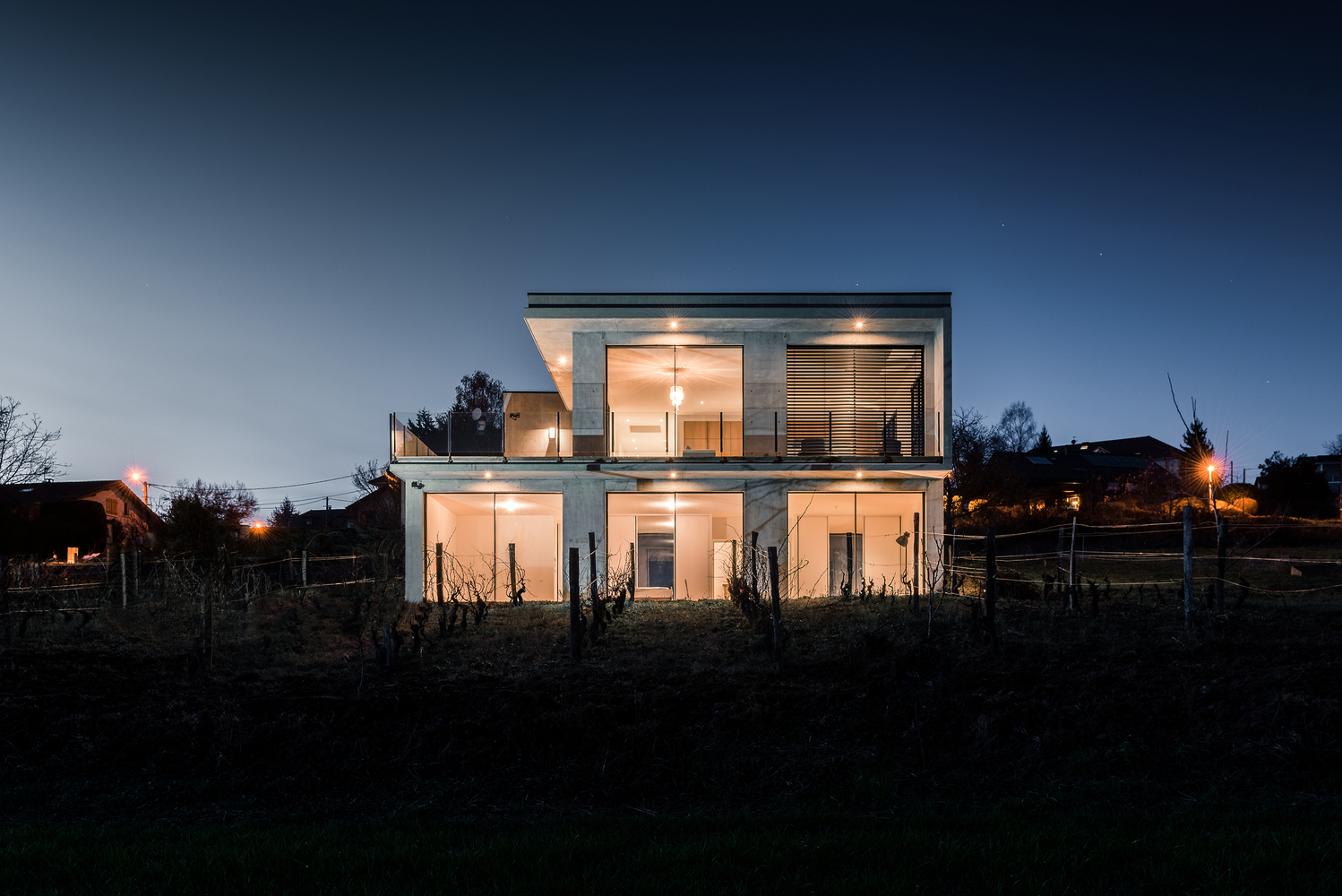 融合自然景观的法国边境住宅-20