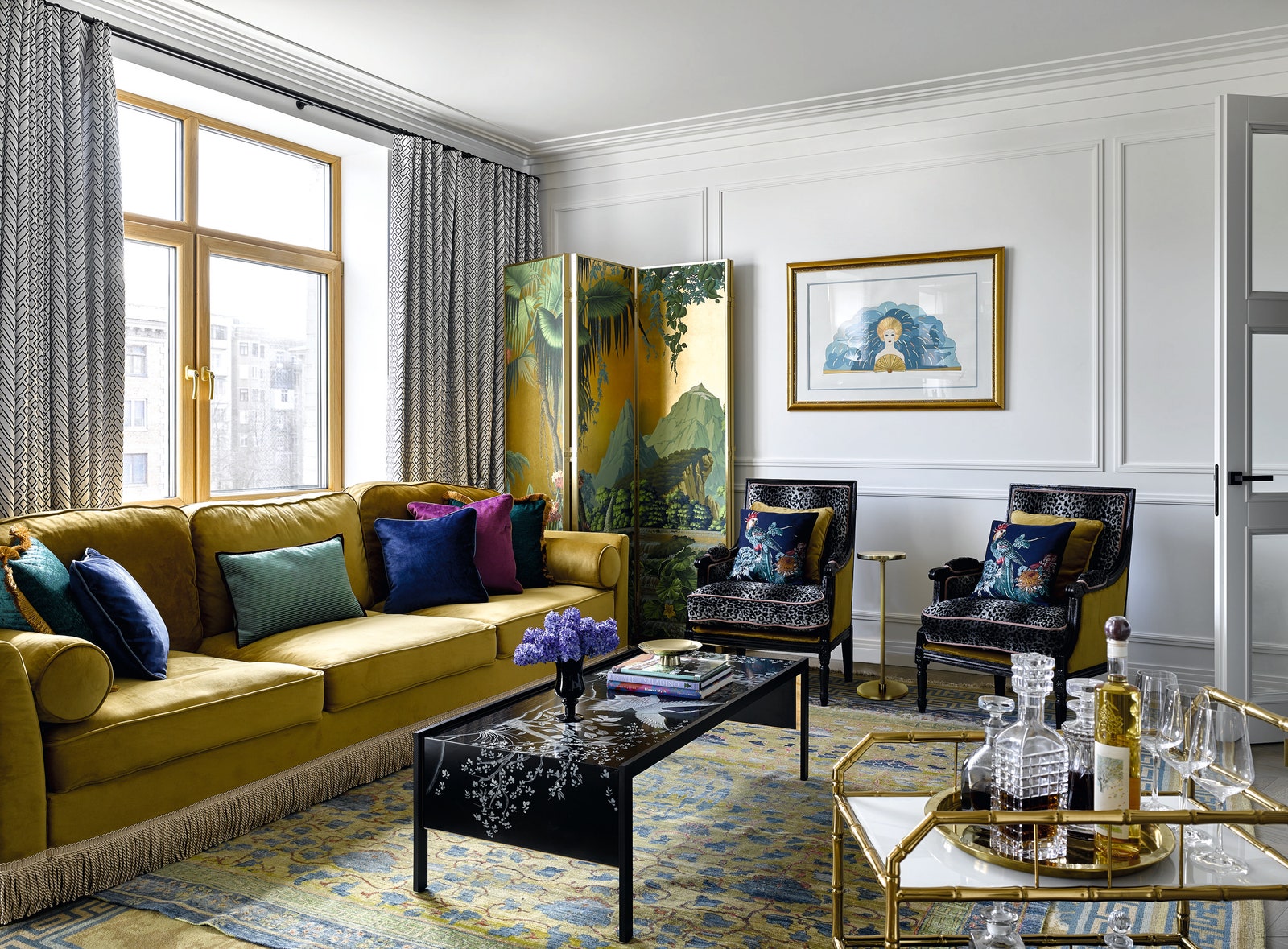 摩登中式 | 莫斯科公寓的惊艳改造-4