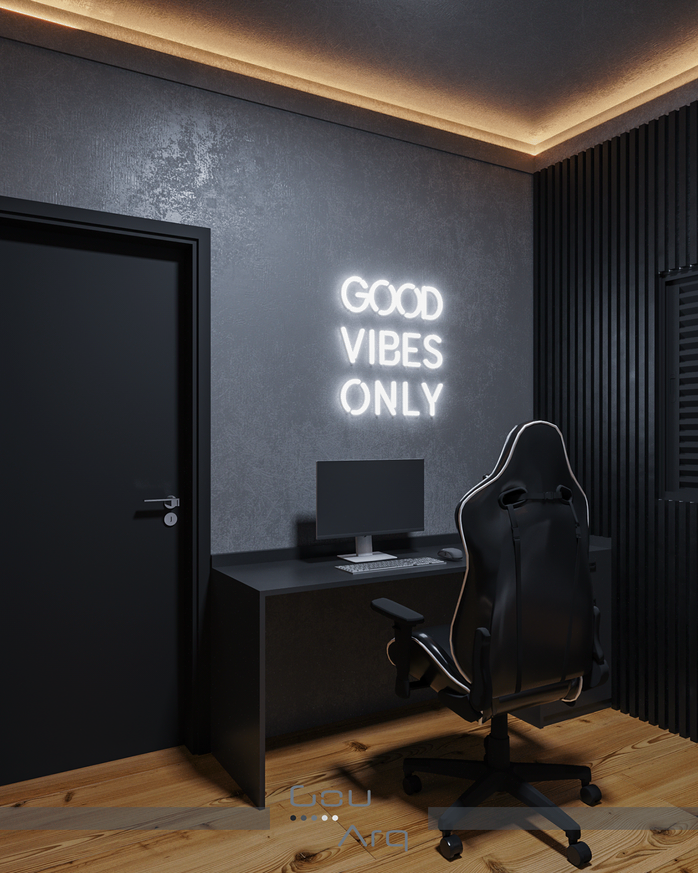 工业风格游戏卧室设计丨@gouveiasbruno-11