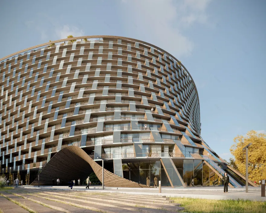 莫斯科河畔丽笙酒店,绿色环保的现代设计-23