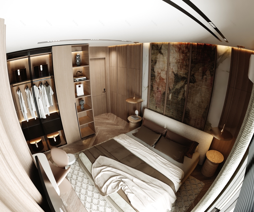 主卧室内设计-4