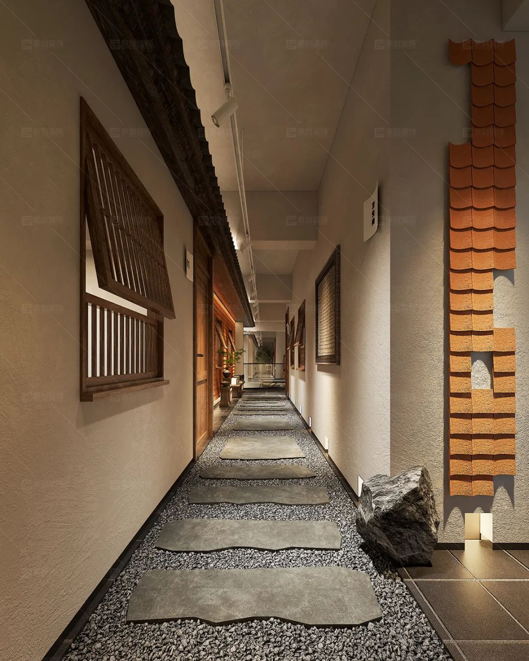 宜宾 · 东方禅意茶餐厅设计,穿越千年的中式美丨中国宜宾丨深圳京创装饰集团-35