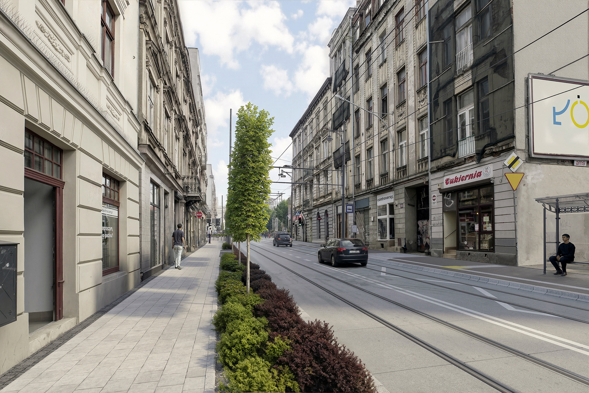 Łódź的Legionów和Cmentarna街道重建可视化丨波兰罗兹-15